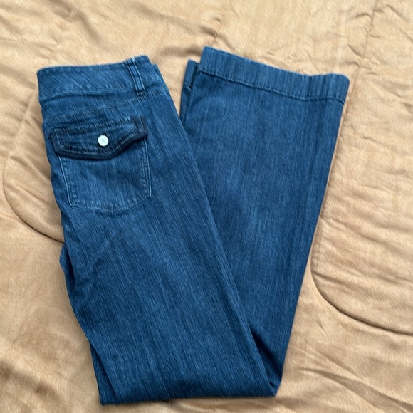 Trouser Leg Dress Jeans. Dark wash - Picture 5 of 5